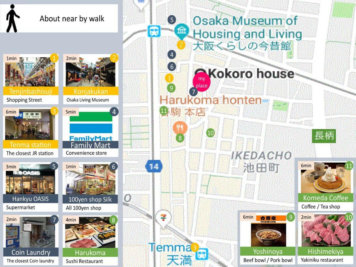 Villa Kokoro House Osaka Exterior foto